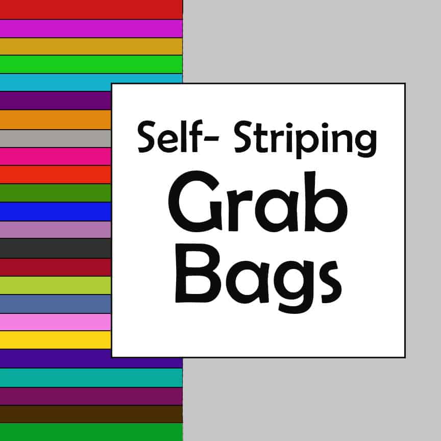 In Stock: Self-Striping Grab Bags - Fingering Wt., Sport, DK