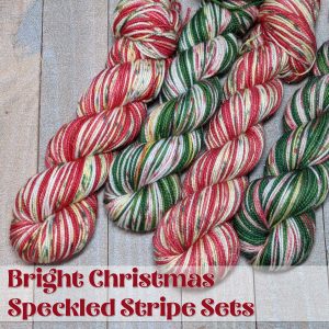 Dye-to-Order: Bright Christmas Speckled Stripe Sets