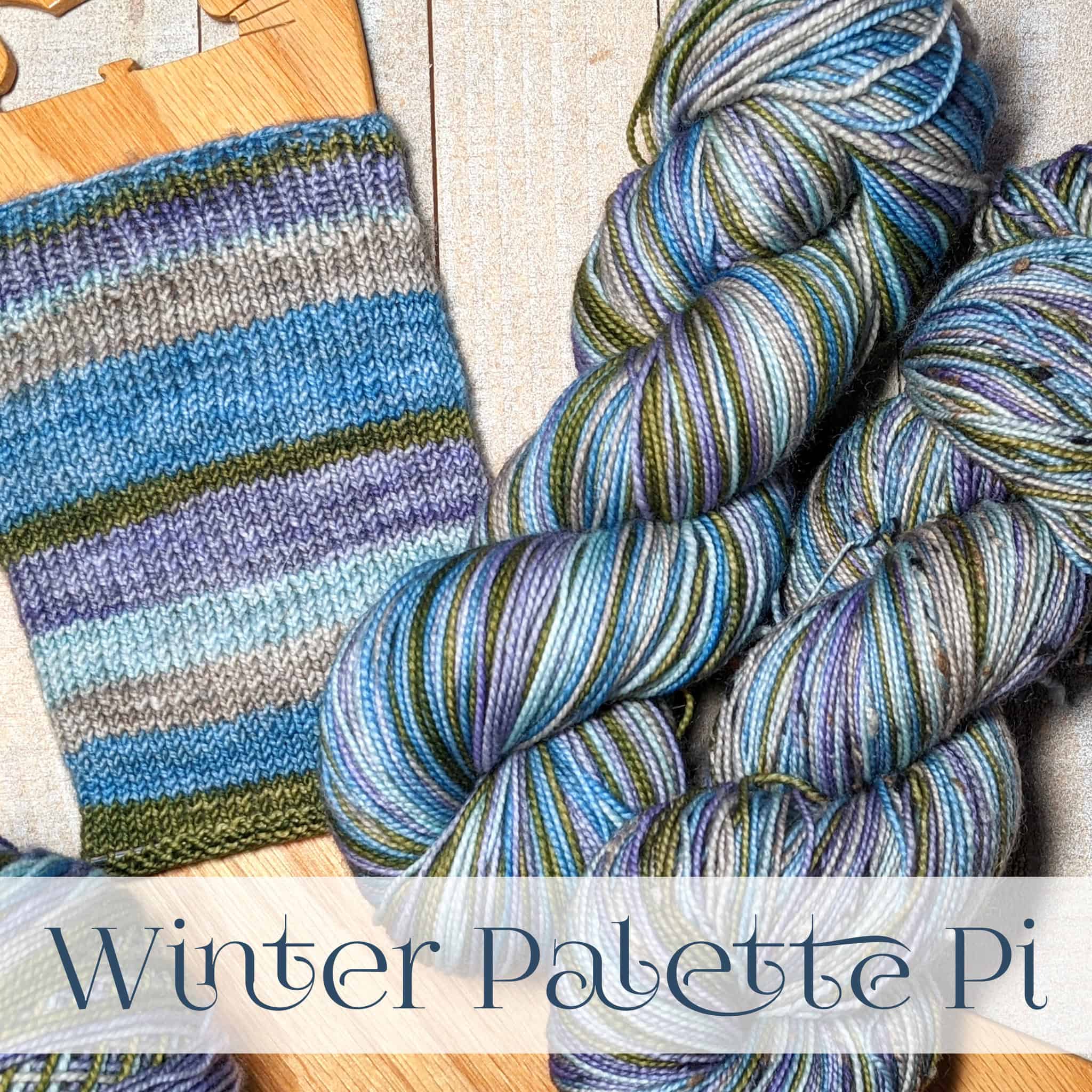 Dye-to-Order: Winter Palette Pi Self-Striping
