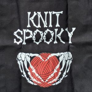 Alternative view of In Stock: Knit Spooky Canvas Tote Bag