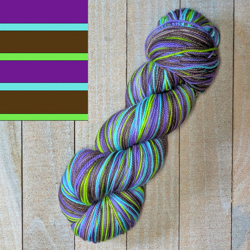 *NEW!* In Stock: Luminous Garden Vibes-Inspired 100-gm Self-Striping Skeins