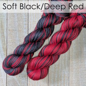 In Stock: Soft Black/Deep Red Inversibles Set