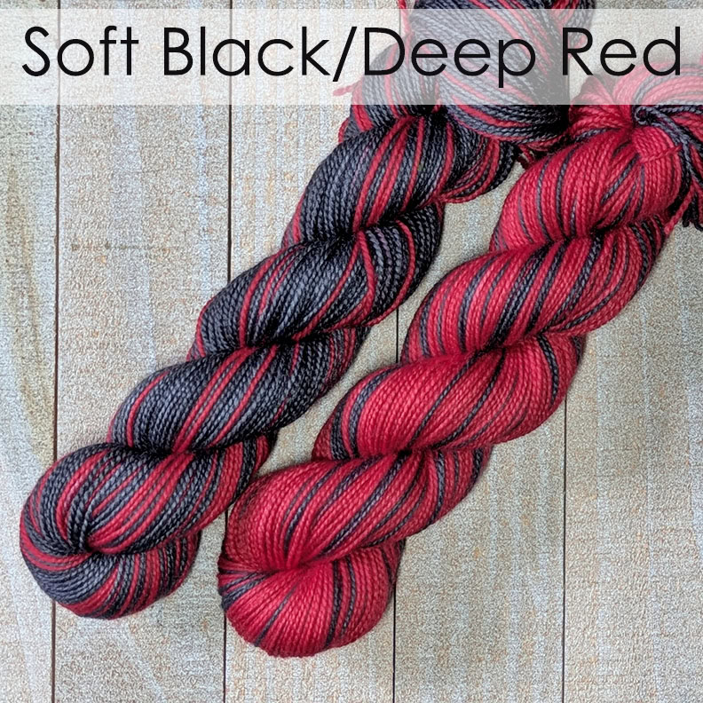 In Stock: Soft Black/Deep Red Inversibles Set