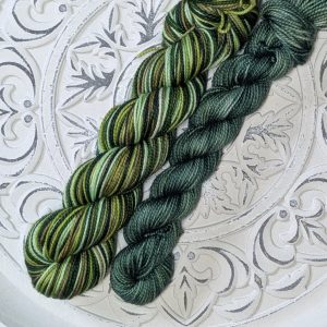 Alternative view of In Stock: Summer-Inspired Serendipity Stripes -- All of the Greens Shortie Sock Sets