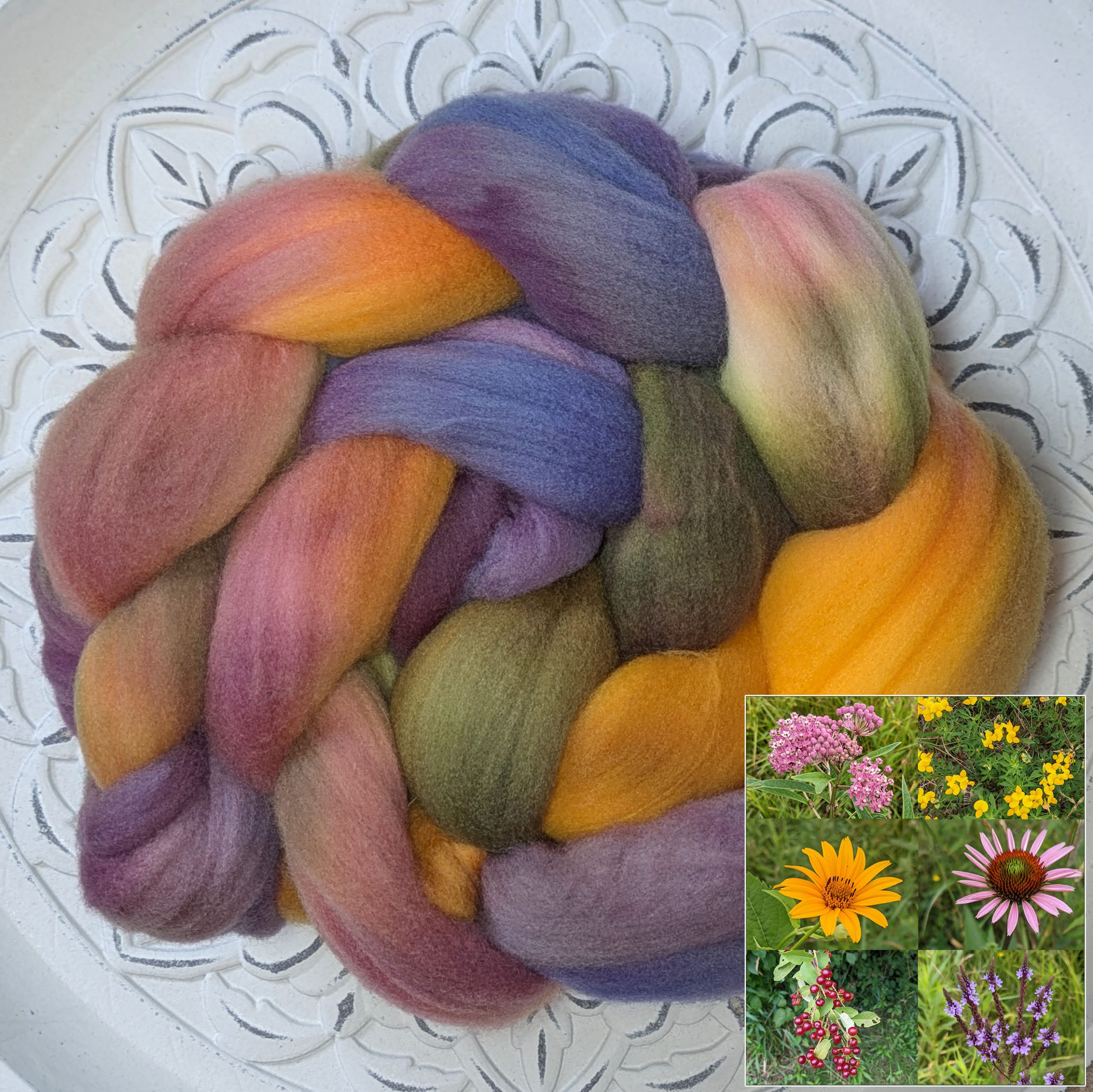 In Stock: Summer-Inspired Serendipity Fiber -- Colors at the Park, 4 oz. Rambouillet Top