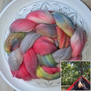 In Stock: Summer-Inspired Serendipity Fiber -- Laying in My Hammock, 4 - 4.5 oz. Targhee/Bamboo/Silk Top