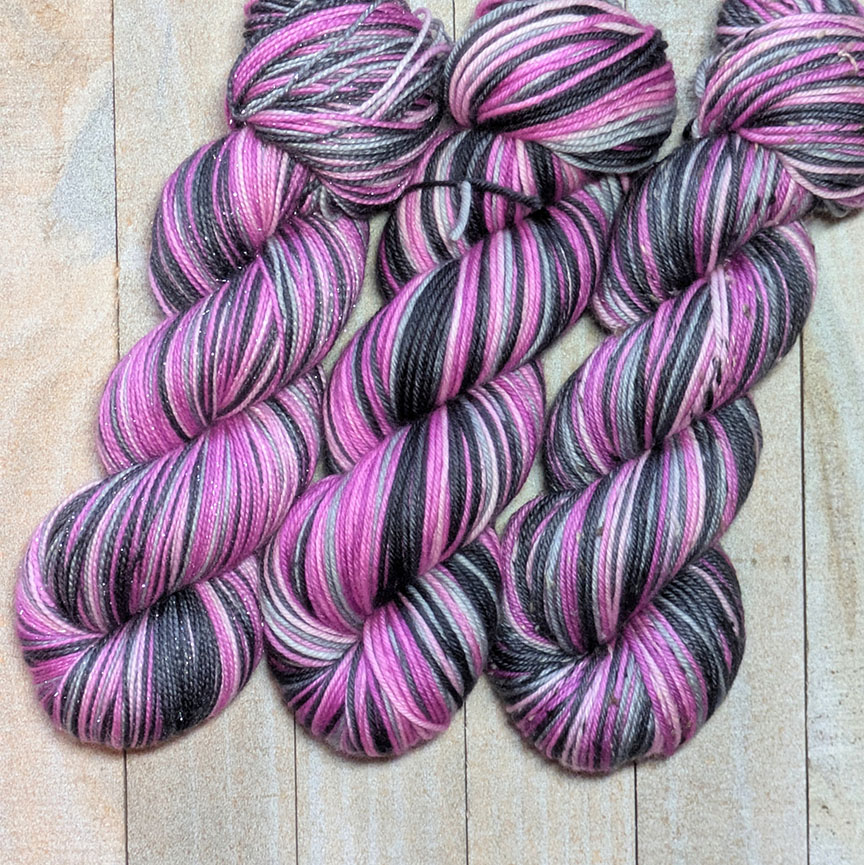In Stock: Serendipity Stripes #73 - Bounce, Strong DK, Mt Tweed Merino DK
